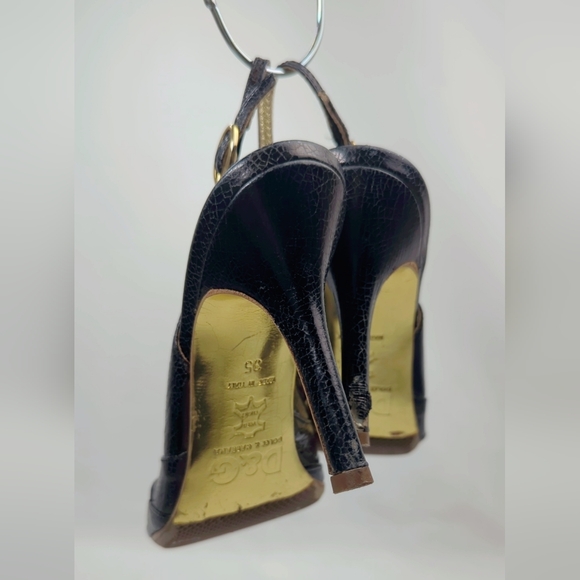 D & G Dolce Gabbana slingback heels women size 35 - Picture 4 of 13